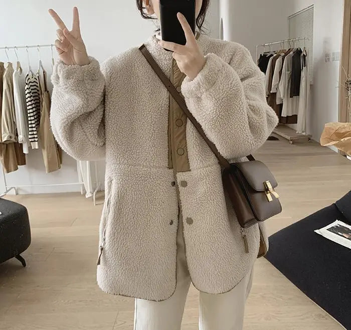Giacca Donna Teddy Morbida Vestibilità Comoda