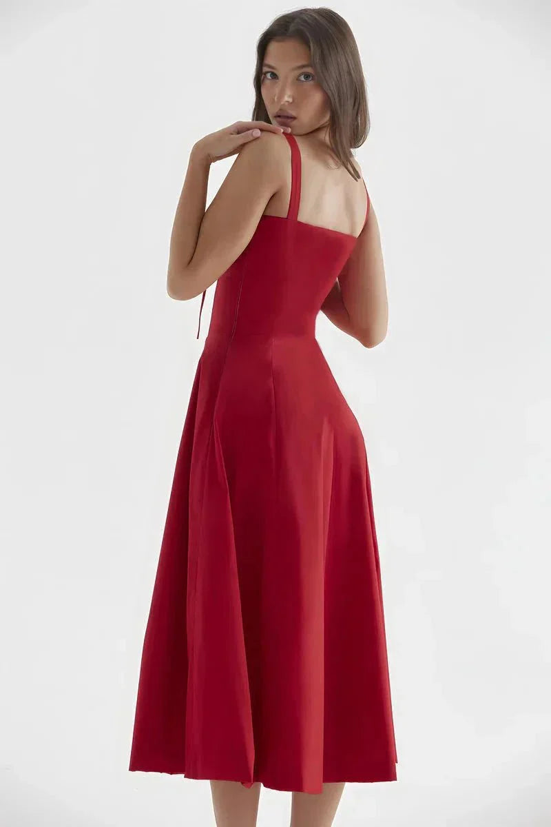 Abito Midi Donna Estivo Svasato Leggero