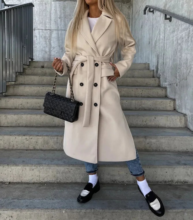 Cappotto Doppiopetto Donna in Lana Classico - Vesarelli