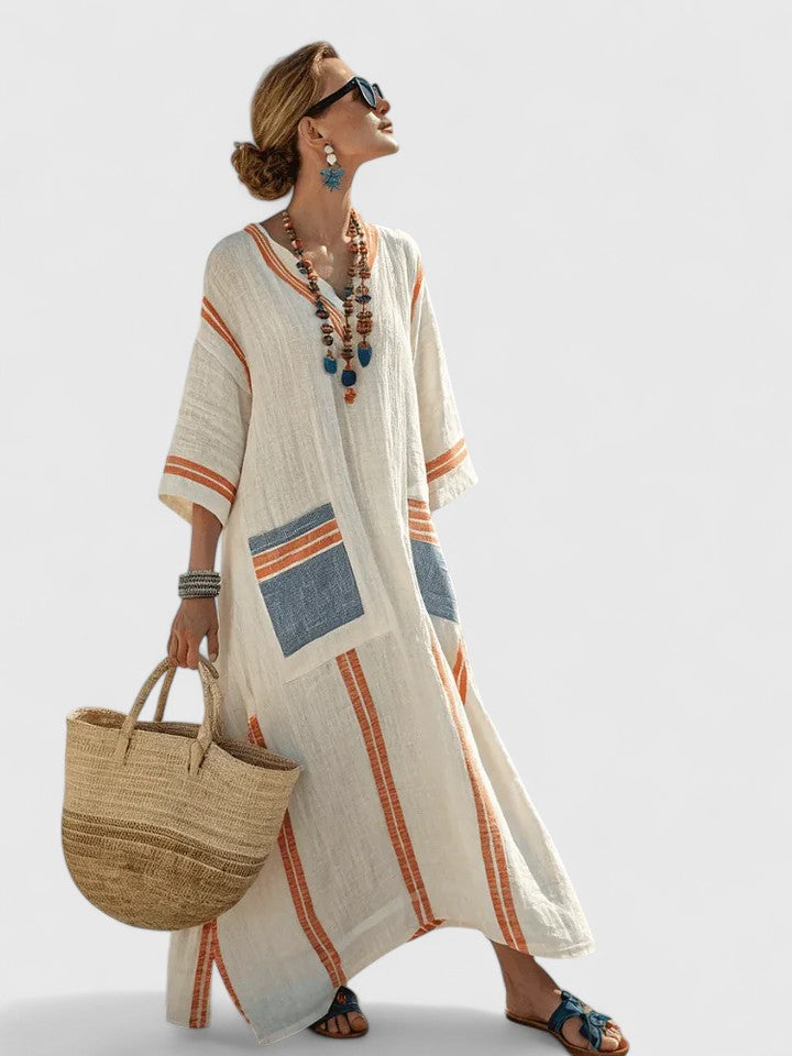 Abito Maxi Donna Linea Allungante Vestibilità Elegante