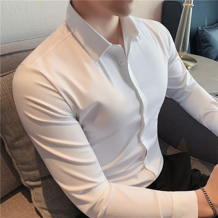 Camicia Uomo Slim Fit Elegante Classica