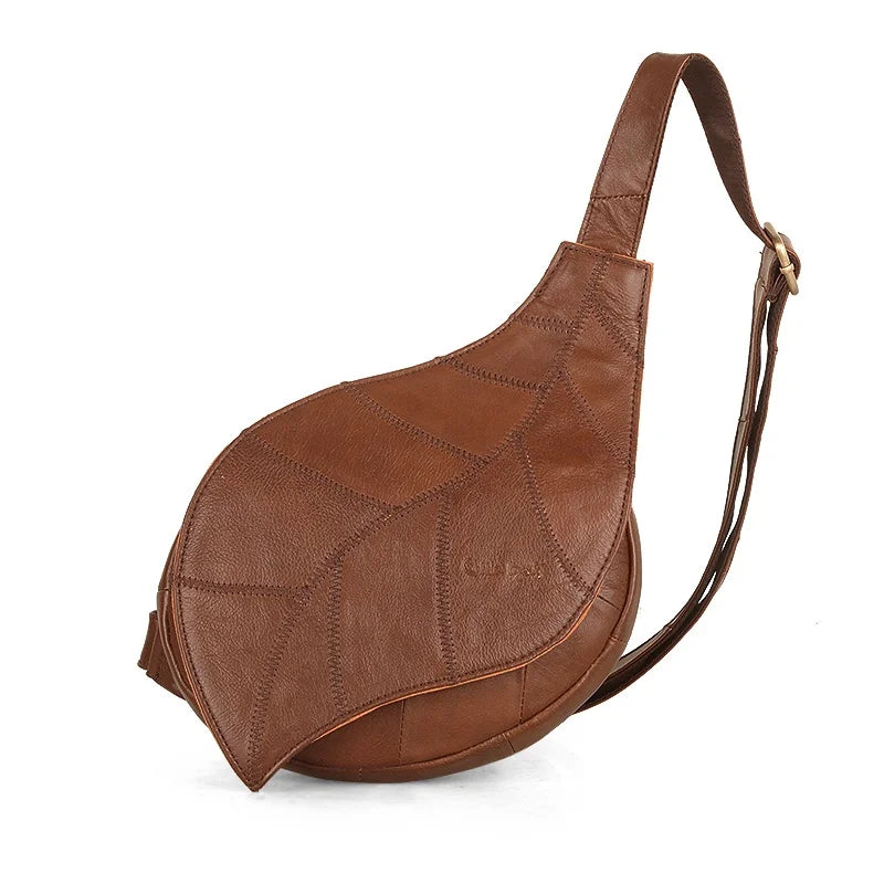 Borsa a Tracolla Donna Forma Foglia Design Leggero - Vesarelli