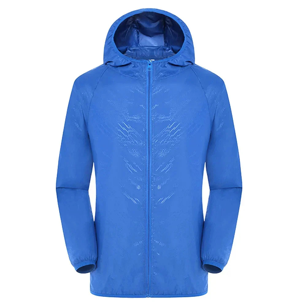 Trench Unisex Impermeabile con Cappuccio Regular Fit
