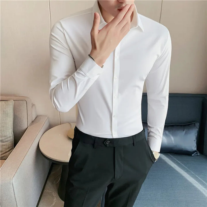 Camicia Uomo Slim Fit Elegante Classica