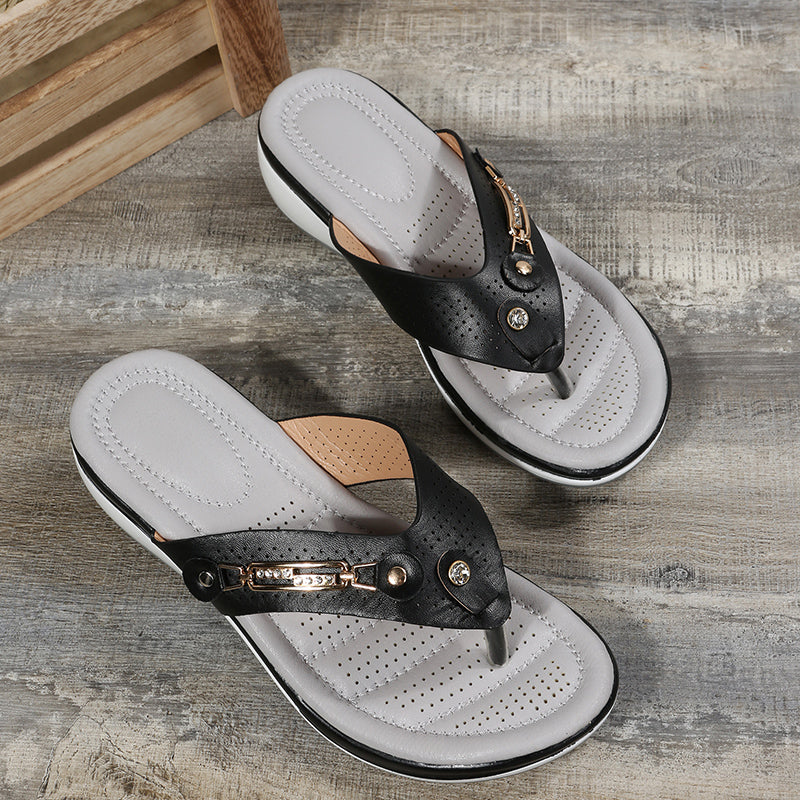 Infradito Donna Comode Tacco Basso Leggere Casual