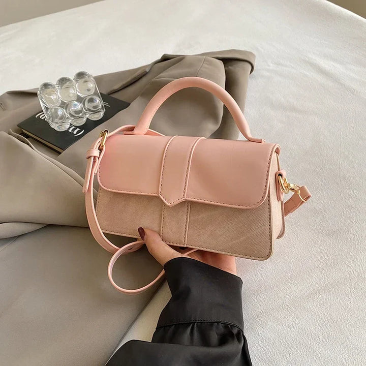 Borsa Tracolla Donna in Pelle Vintage Stile Classico
