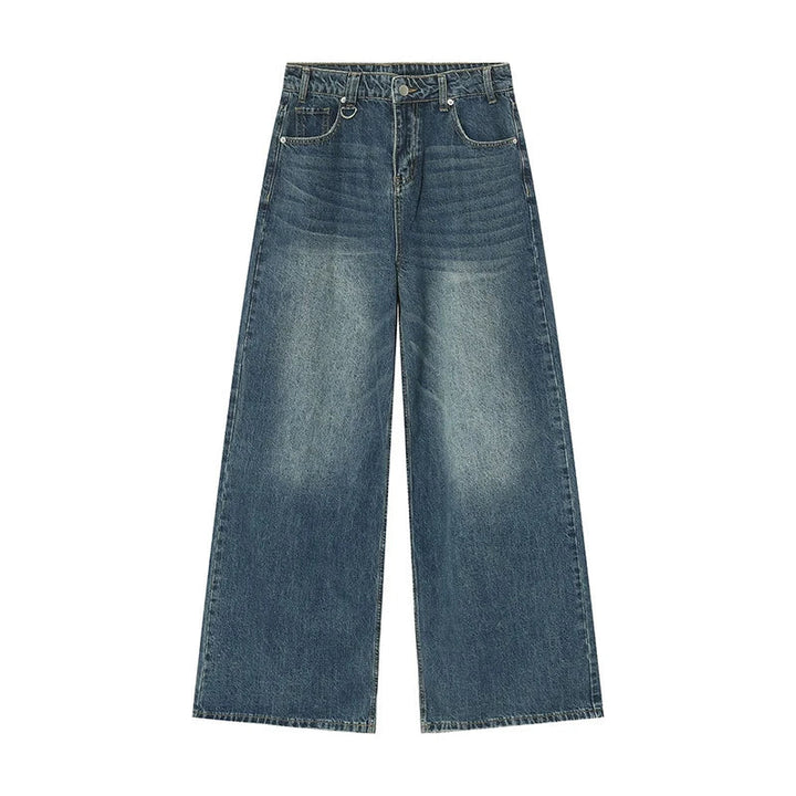 Jeans Uomo Larghi Cotone Stile Streetwear