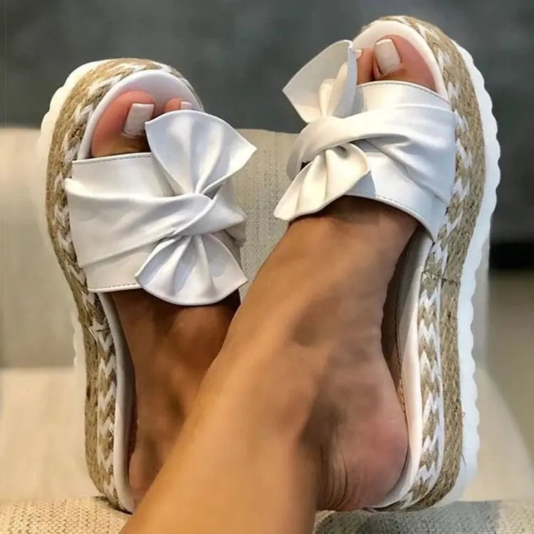 Sandali Ortopedici Donna Estivi Dettaglio Fiocco Chic - Vesarelli