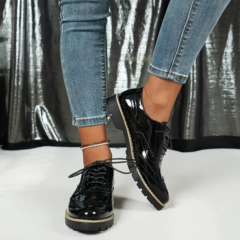Scarpe Oxford Donna | Suola Alta & Comfort Stabile