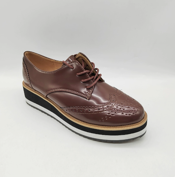 Scarpe Oxford Donna Suola Alta Comoda e Stabile - Vesarelli