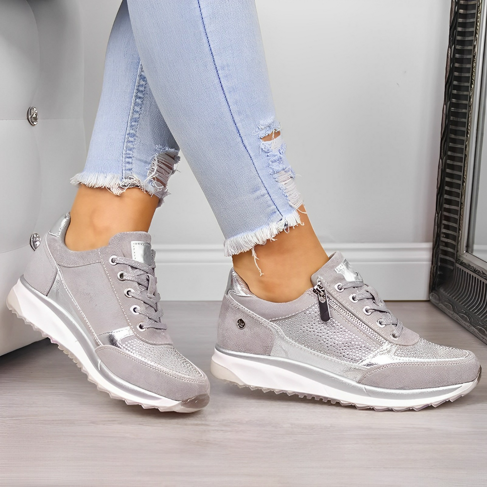 Scarpe moto Donna | Sneakers con cerniera & Ammortizzazione