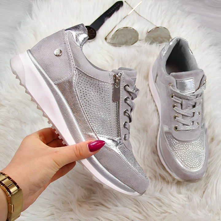 Scarpe moto Donna | Sneakers con cerniera & Ammortizzazione