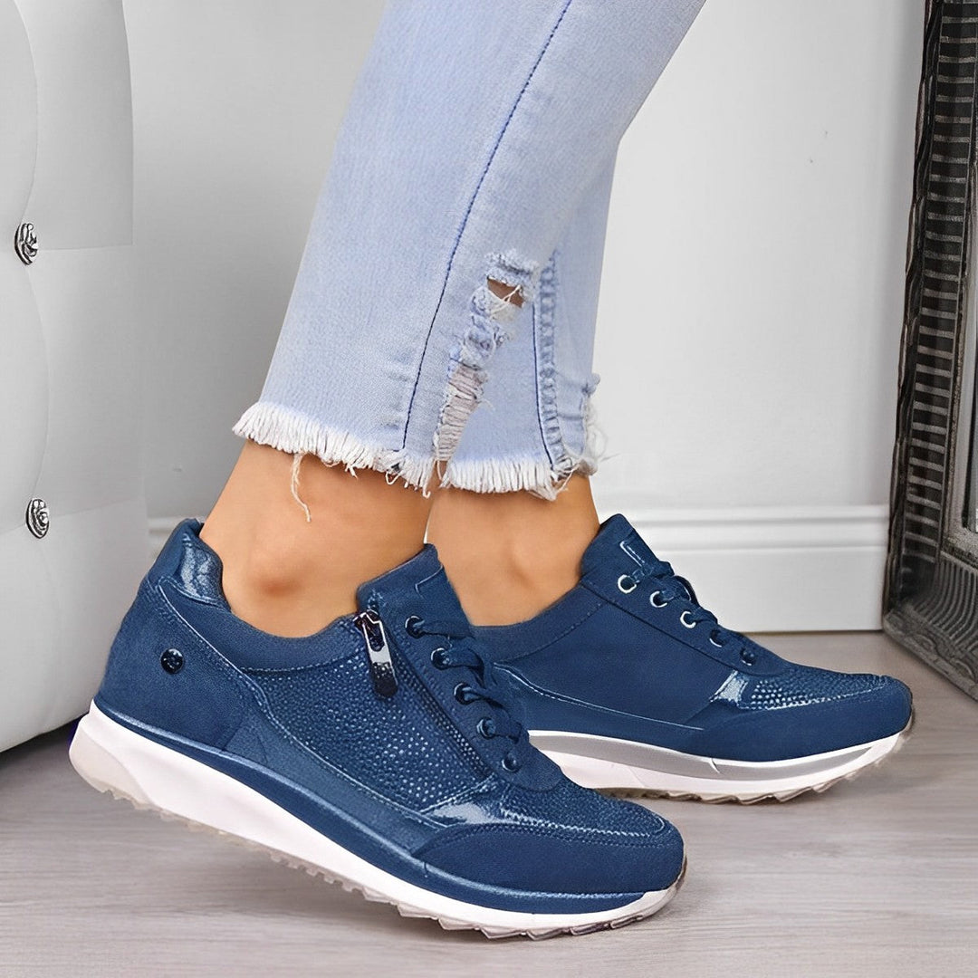 Scarpe moto Donna | Sneakers con cerniera & Ammortizzazione