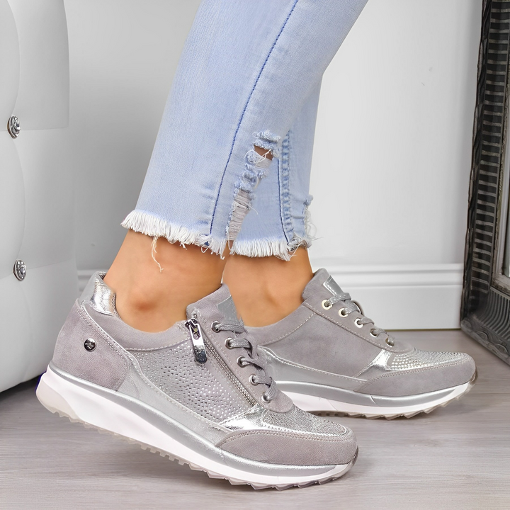Sneakers Donna con Cerniera Ammortizzate Scarpe Moto - Vesarelli