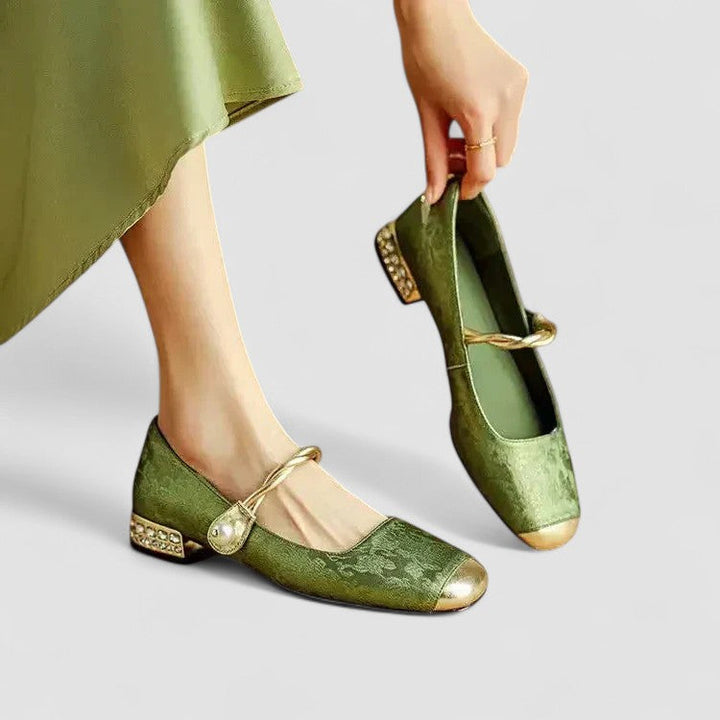 Scarpe Ortopediche Donna Mary Jane Tacco Stabile Calzata Regolabile - Vesarelli