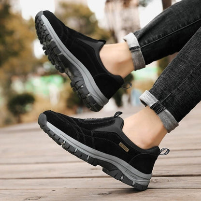 Scarpe uomo slip-on con suola lavorata