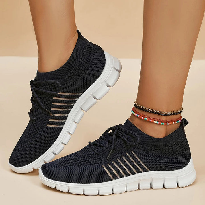Scarpe Ginnastica Donna in Rete Traspirante Suola Gomma Comoda - Vesarelli