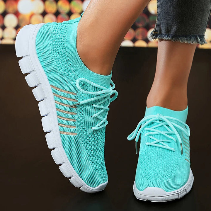Scarpe da ginnastica da donna traspiranti e comode, in rete e gomma 3