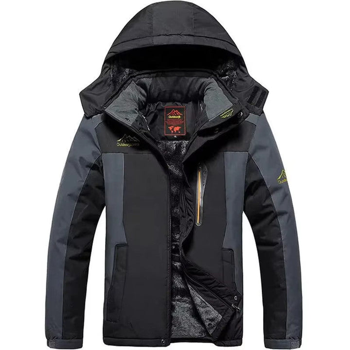Giacca Uomo Impermeabile con Cappuccio Fodera in Pile Outdoor - Vesarelli