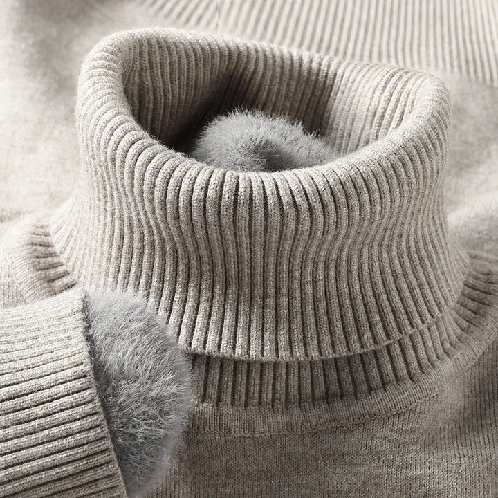 Dolcevita Uomo in Maglia Classica Vestibilità Confortevole