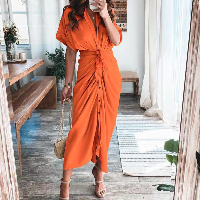 Abito Maxi Donna con Chiusura a Bottoni Vestibilità Elegante - Vesarelli