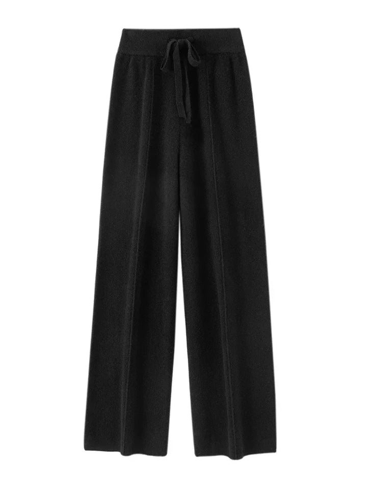 Pantaloni Uomo in Lana Merino Vita Alta Taglio Ampio