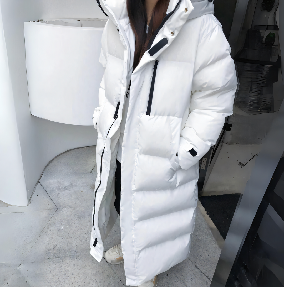 Cappotto Donna Trapuntato Invernale con Cappuccio Regular Fit