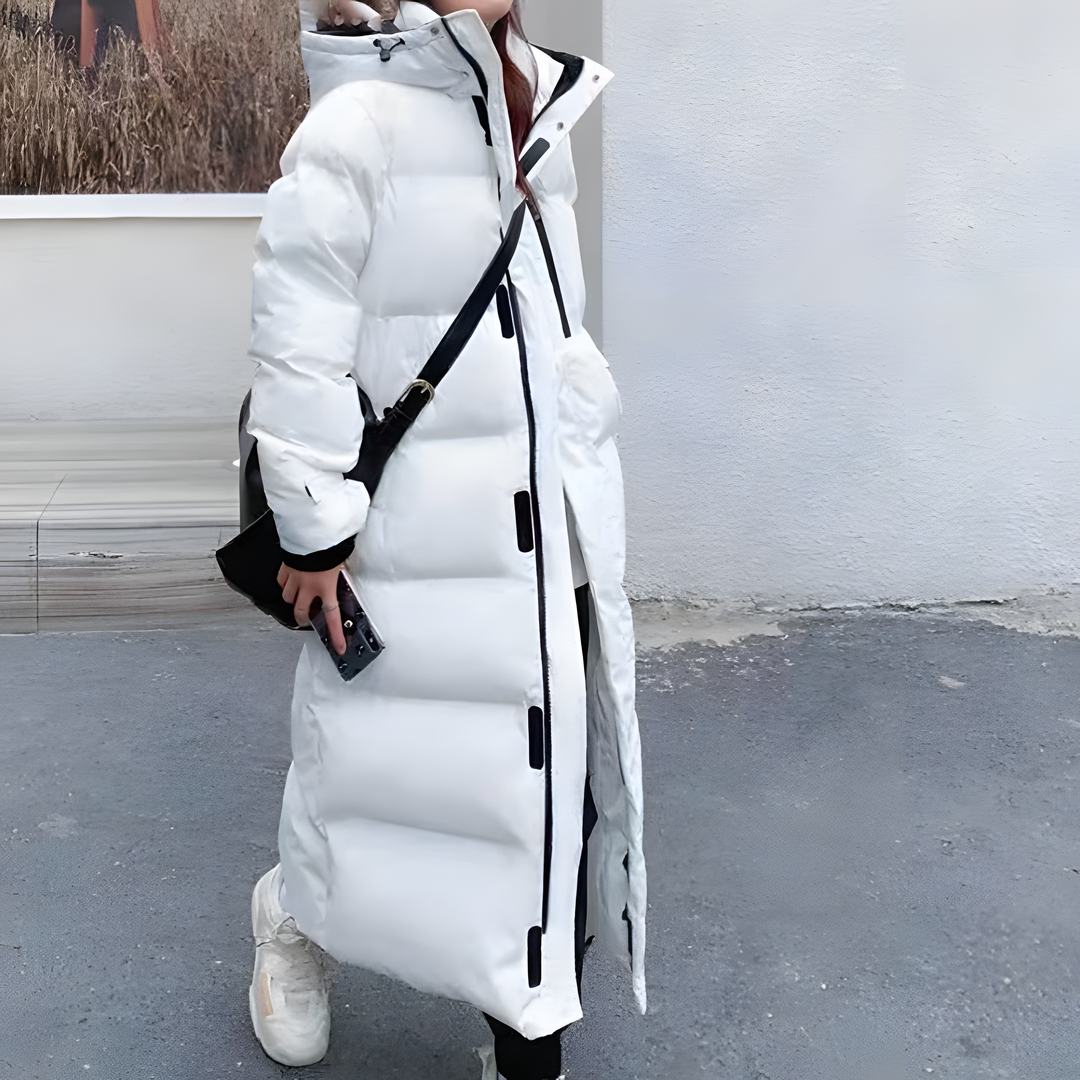 Cappotto Donna Trapuntato Invernale con Cappuccio Regular Fit