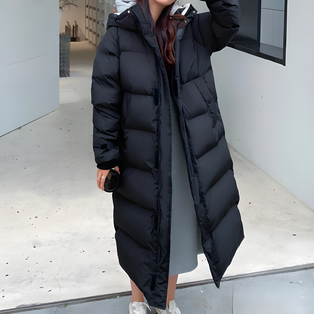 Cappotto Donna Trapuntato Invernale con Cappuccio Regular Fit - Vesarelli