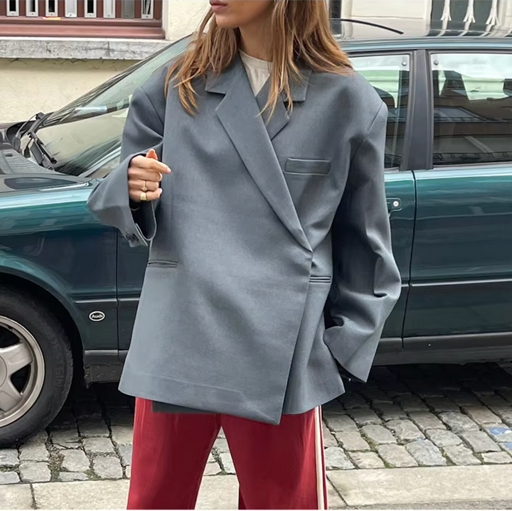 Blazer Donna Taglio Oversize Manica Lunga