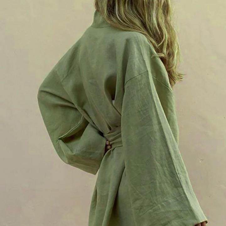 Abito Mini Donna Kimono Casual Leggero