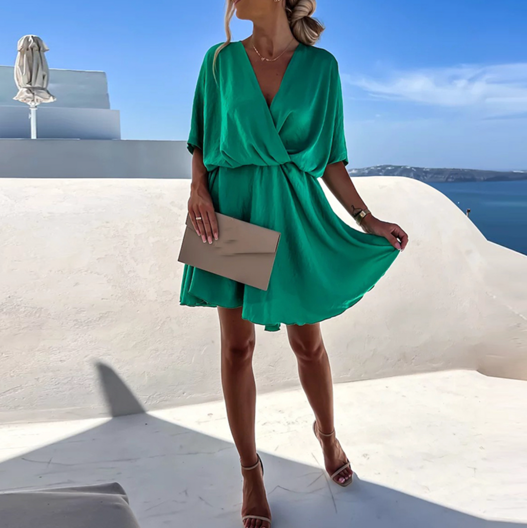 Abito Mini Donna Svasato Elegante Vestibilità Morbida - Vesarelli