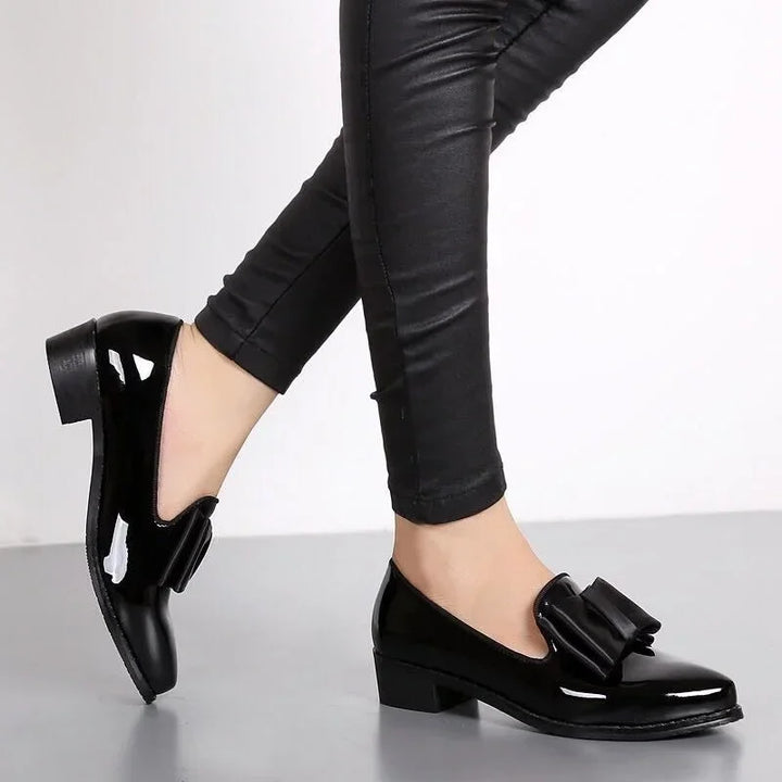 Scarpe Ballerina Donna in Tessuto con Fiocco Decorativo