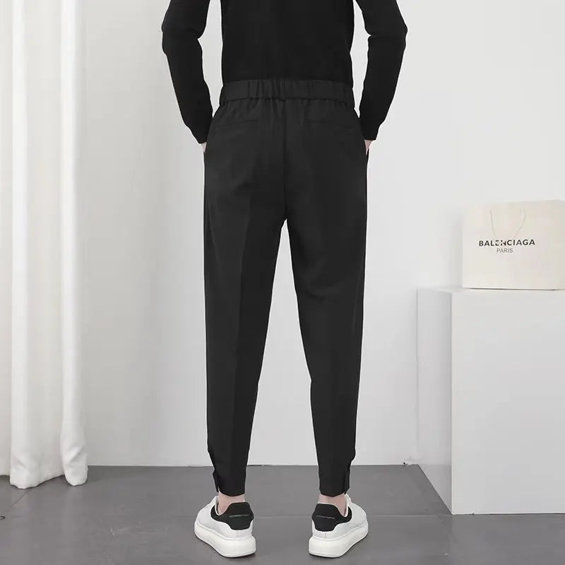 Pantaloni Casual Uomo Slim Fit Tela Leggera