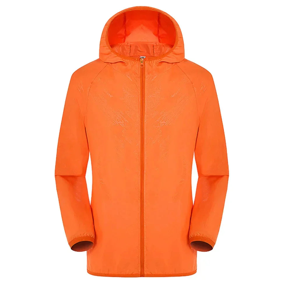 Trench Unisex Impermeabile con Cappuccio Regular Fit