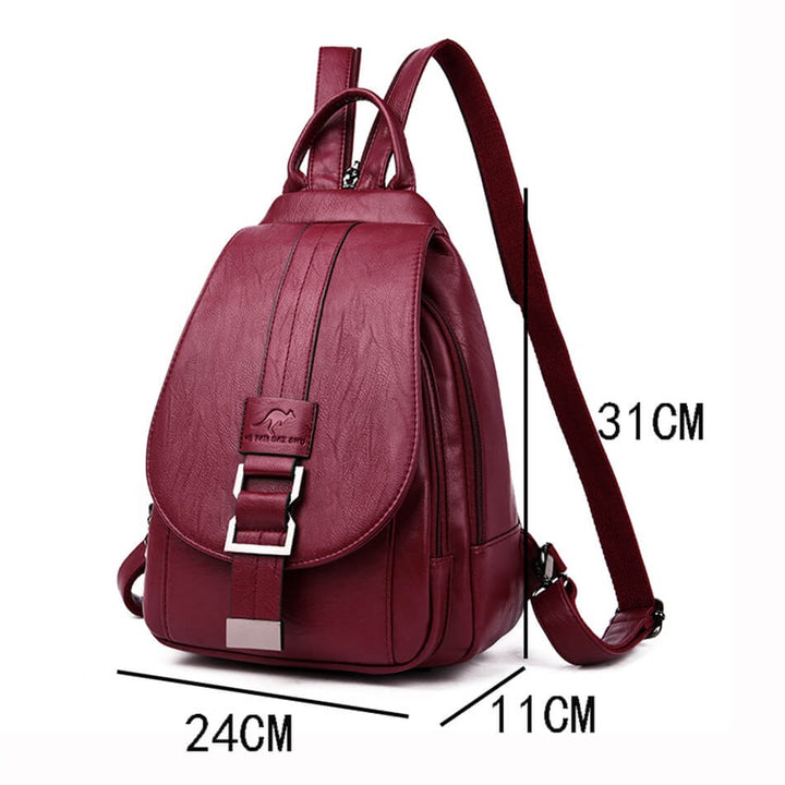 Zaino Mini Donna in Pelle Morbida Compatto con Spallacci Regolabili