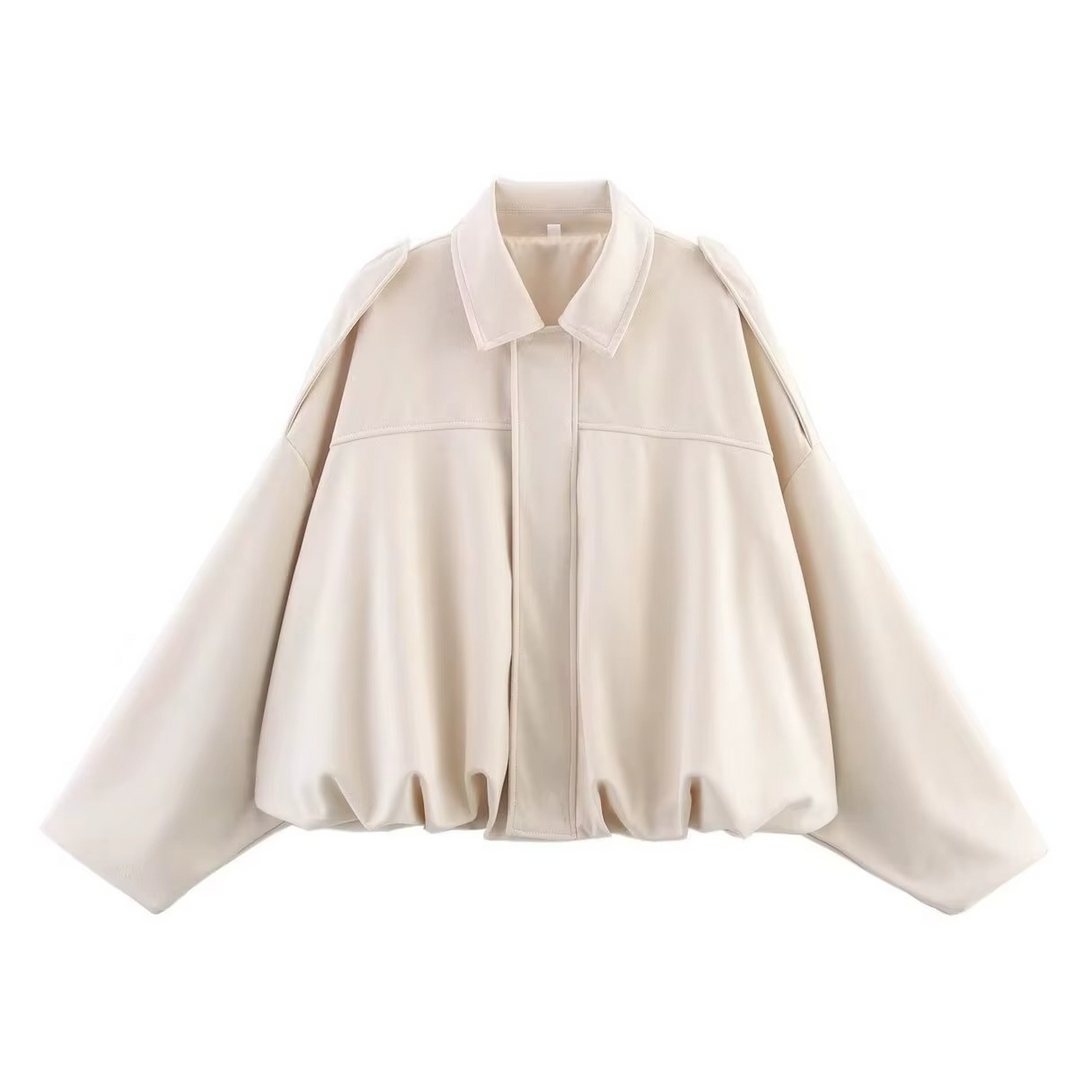 Giacca Bomber Uomo Effetto Scamosciato Oversize Vintage
