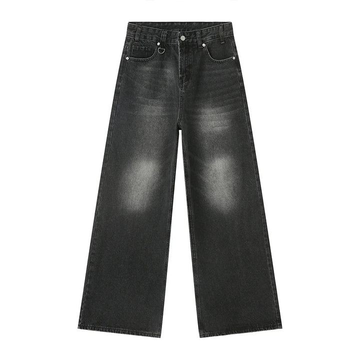 Jeans Uomo Larghi Cotone Stile Streetwear