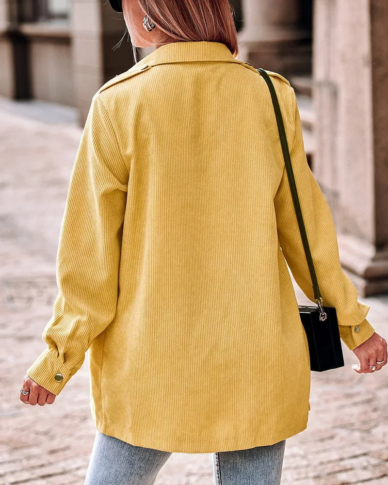 Giacca Donna in Velluto a Coste Classica