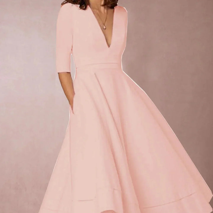 Abito Vintage Donna Gonna Svasata Linea A Elegante