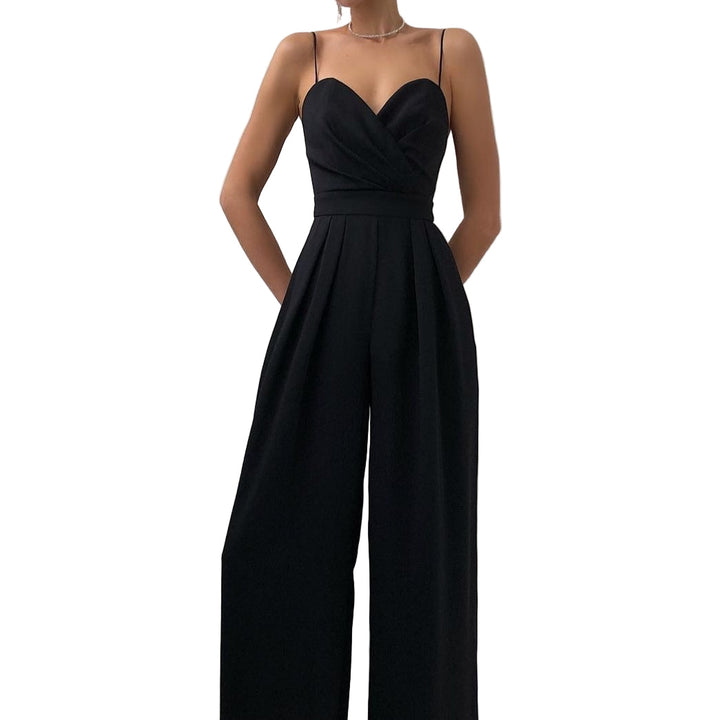 Tuta Intera Donna con Spalline Sottili Stile Casual Estivo - Vesarelli