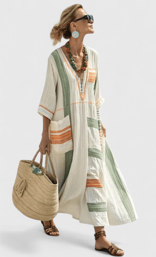 Abito Maxi Donna Linea Allungante Vestibilità Elegante