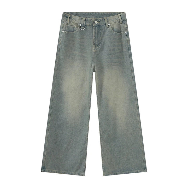 Jeans Uomo Larghi Cotone Stile Streetwear