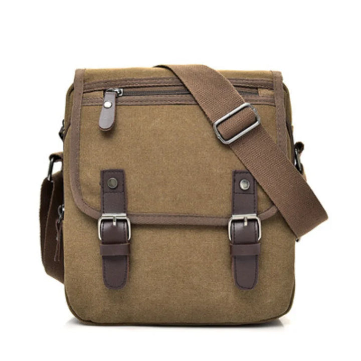 Borsa a Tracolla Unisex in Tela Multitasche Compatta - Vesarelli