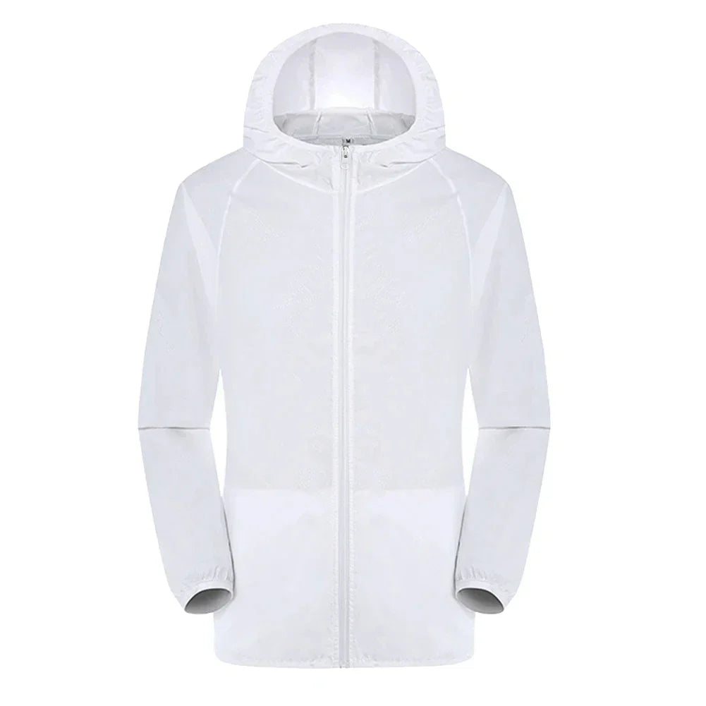 Trench Unisex Impermeabile con Cappuccio Regular Fit
