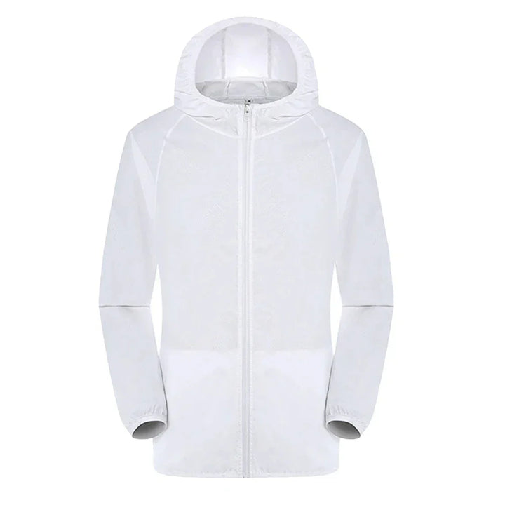 Trench Unisex Impermeabile con Cappuccio Regular Fit