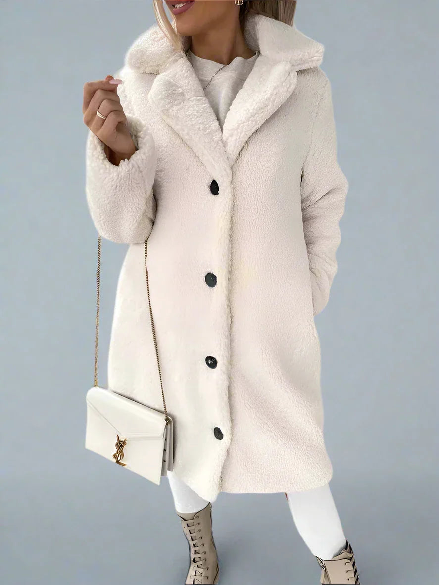 Cappotto Lungo Donna in Pile Caldo e Morbido - Vesarelli