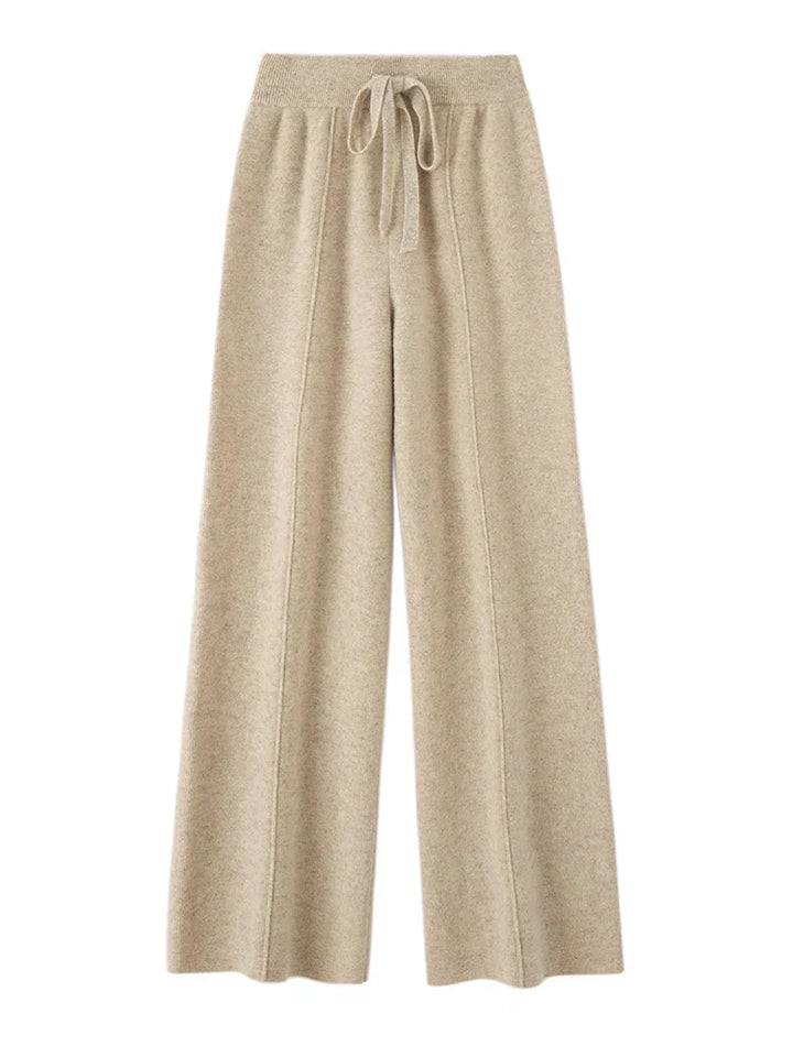 Pantaloni Uomo in Lana Merino Vita Alta Taglio Ampio
