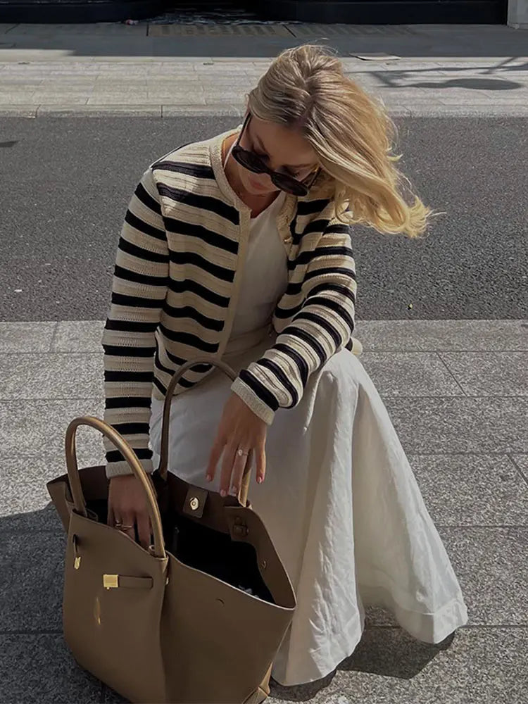 Cardigan Donna Maglia Casual Bottoni Vestibilità Comoda