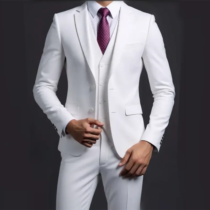 Abito Tre Pezzi Uomo Slim Fit Due Bottoni - Vesarelli